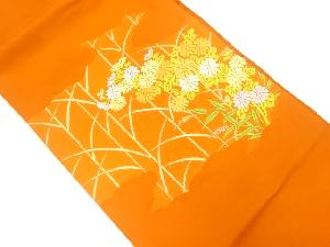リサイクル　菊模様織り出し名古屋帯